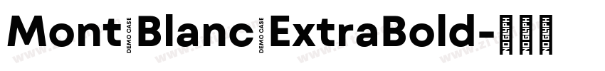 Mont Blanc ExtraBold字体转换